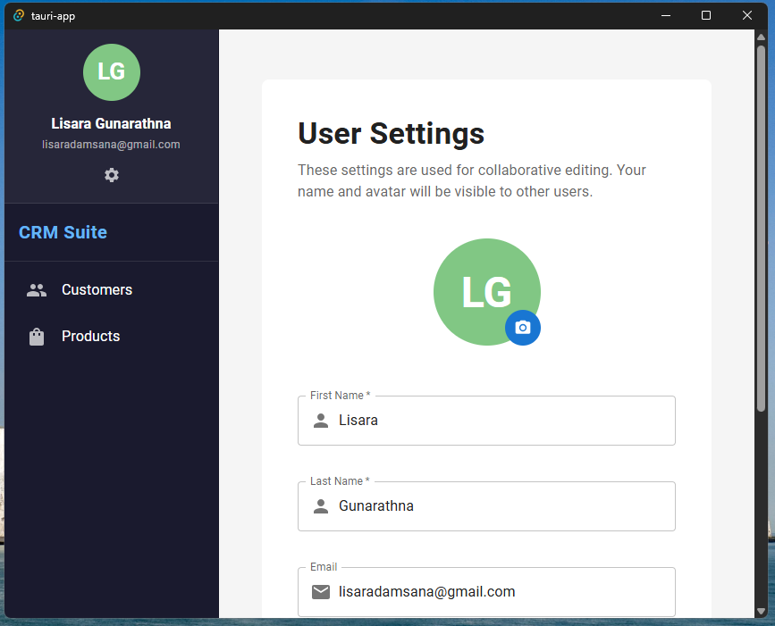 User Settings